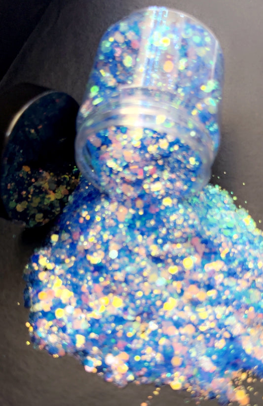 Blue eclipse Glitter