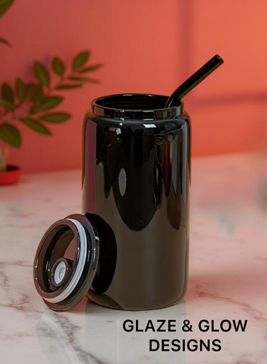 Solid Color Glass 16 oz Tumbler
