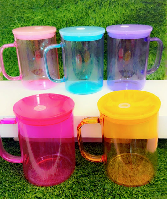 Clear Jelly Candy Glass 17 oz Mug