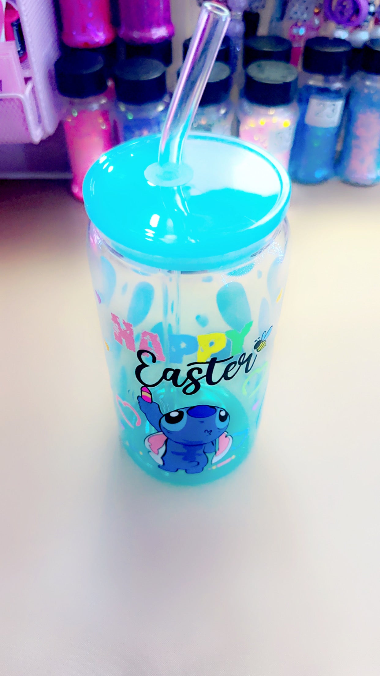 Easter Glass Tumbler