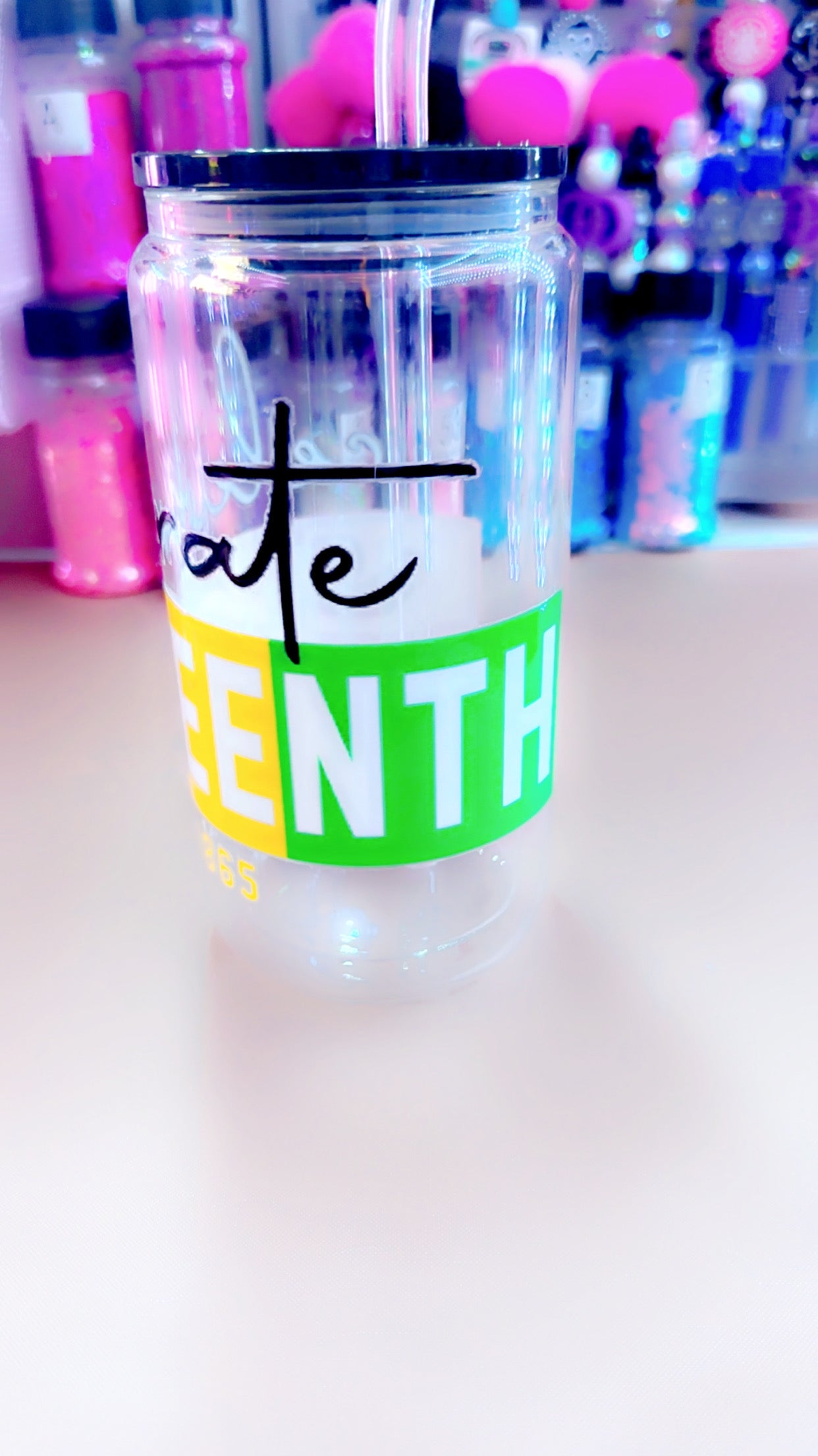 Juneteenth Glass Tumbler