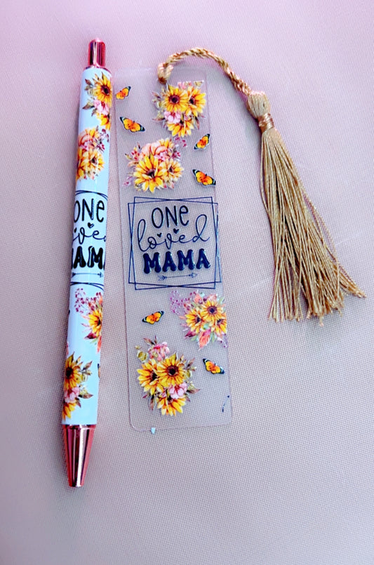 One Loved Mama Bookmark & Pen Set