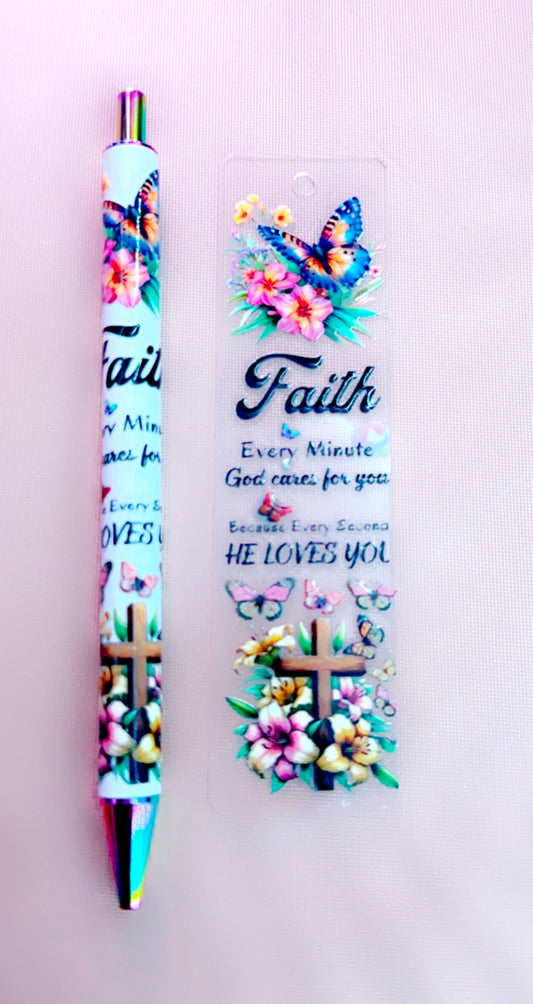 Faith Bookmark & Pen Set